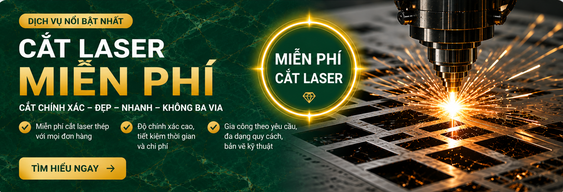 Dịch vụ cắt laser miễn phí - Cát Phương Xa